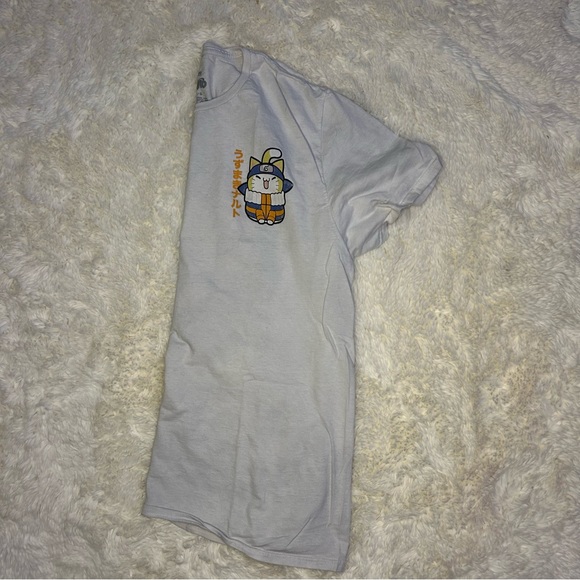 Naruto cat T-shirt large print on front small on front used once or twice Large - Picture 5 of 5